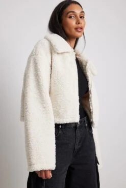 NA-KD Bonded Teddy Jacket -Na-Kd nakd bonded teddy jacket 1018 008583 0001 2877 copy