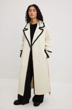 Braided Detail Trench Coat
