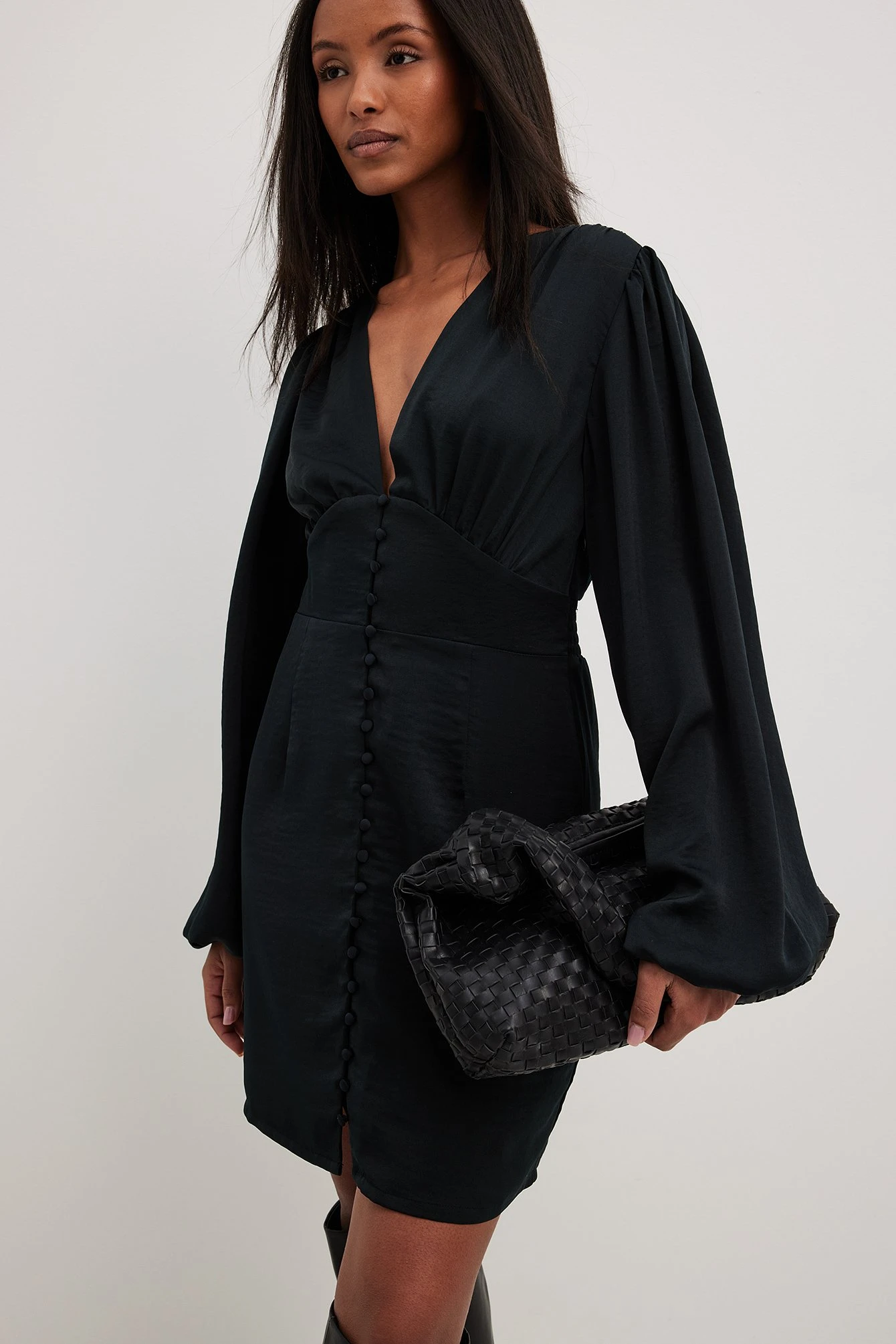 Button Front Detail Mini Dress 11 Button Front Detail Mini Dress - Image 9