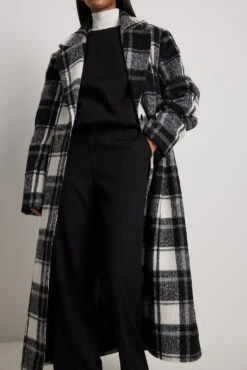 NA-KD Checked Long Coat 9 NA-KD Checked Long Coat -Na-Kd nakd checked long coat 1100 006711 7733 0229