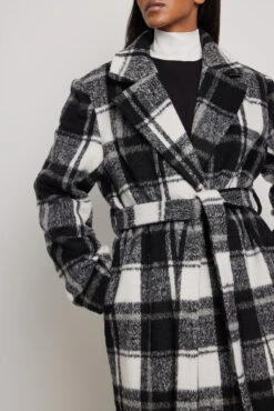 NA-KD Checked Long Coat 10 NA-KD Checked Long Coat -Na-Kd nakd checked long coat 1100 006711 7733 0250