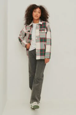 NA-KD Checked Overshirt -Na-Kd nakd checked overshirt 1100 005441 0010 03c