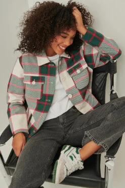 NA-KD Checked Overshirt -Na-Kd nakd checked overshirt 1100 005441 0010 04g