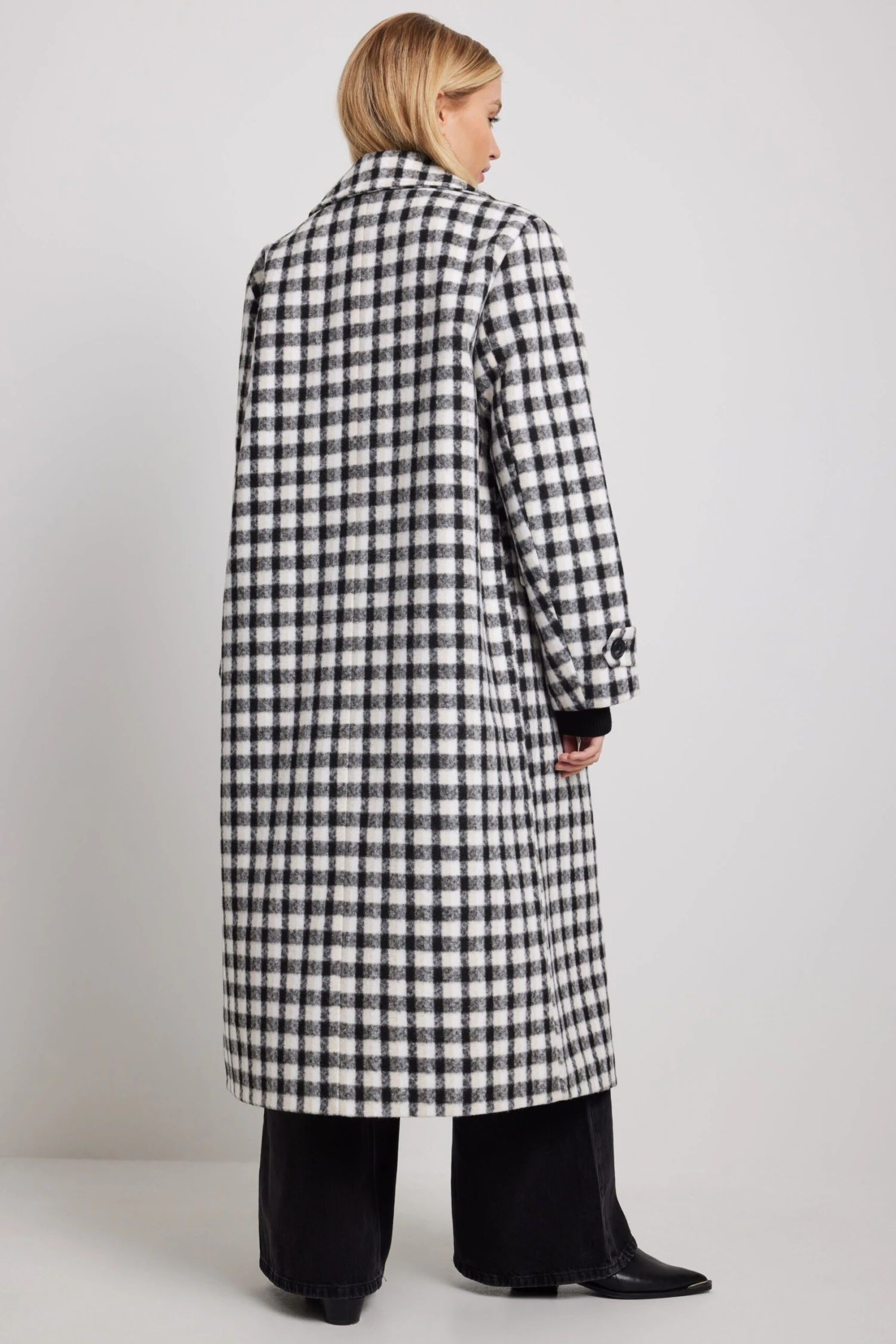 NA-KD Checked Straight Coat 4 NA-KD Checked Straight Coat - Image 2