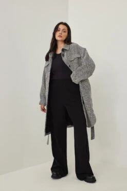 NA-KD Recycled Chest Pocket Long Overshirt