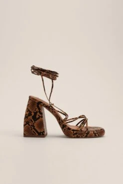 Chubby Retro Strappy Heels