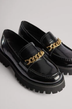 Chunky Chain Detailed Loafers -Na-Kd nakd chunky chain detail loafers 1055 001395 0002 0367 1