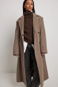 NA-KD Classic Belted Coat -Na-Kd nakd classic belted coat 1100 006672 0140 0183