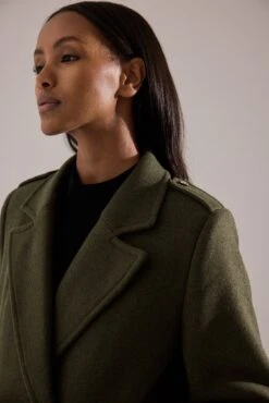 Classic Straight Gold Button Coat -Na-Kd nakd classic straight gold button coat 1648 000170 0086 56520