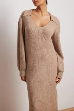 NA-KD Collar Long Knitted Dress -Na-Kd nakd collar long knitted dress 1100 006668 0005 13193