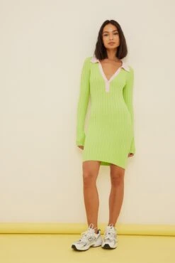 Contrast Detail Ribbed Dress -Na-Kd nakd contrast detail ribbed dress 1655 000069 0010 1442