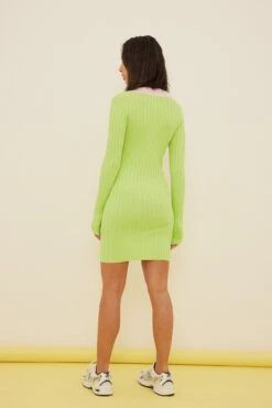 Contrast Detail Ribbed Dress -Na-Kd nakd contrast detail ribbed dress 1655 000069 0010 1452