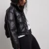 NA-KD Cropped Padded Pu Jacket -Na-Kd nakd cropped padded pu jacket 1100 006943 0002 0717