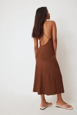 Cross Back Rib Knitted Dress -Na-Kd nakd cross back drib knitted dress 1770 000007 0017 03