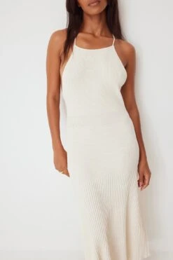 Cross Back Rib Knitted Dress -Na-Kd nakd cross back rib knitted dress 1770 000007 0342 02