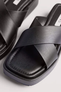 Crossed Strap Slippers -Na-Kd nakd crossed strap slippers 1055 001399 0002 2259 copy