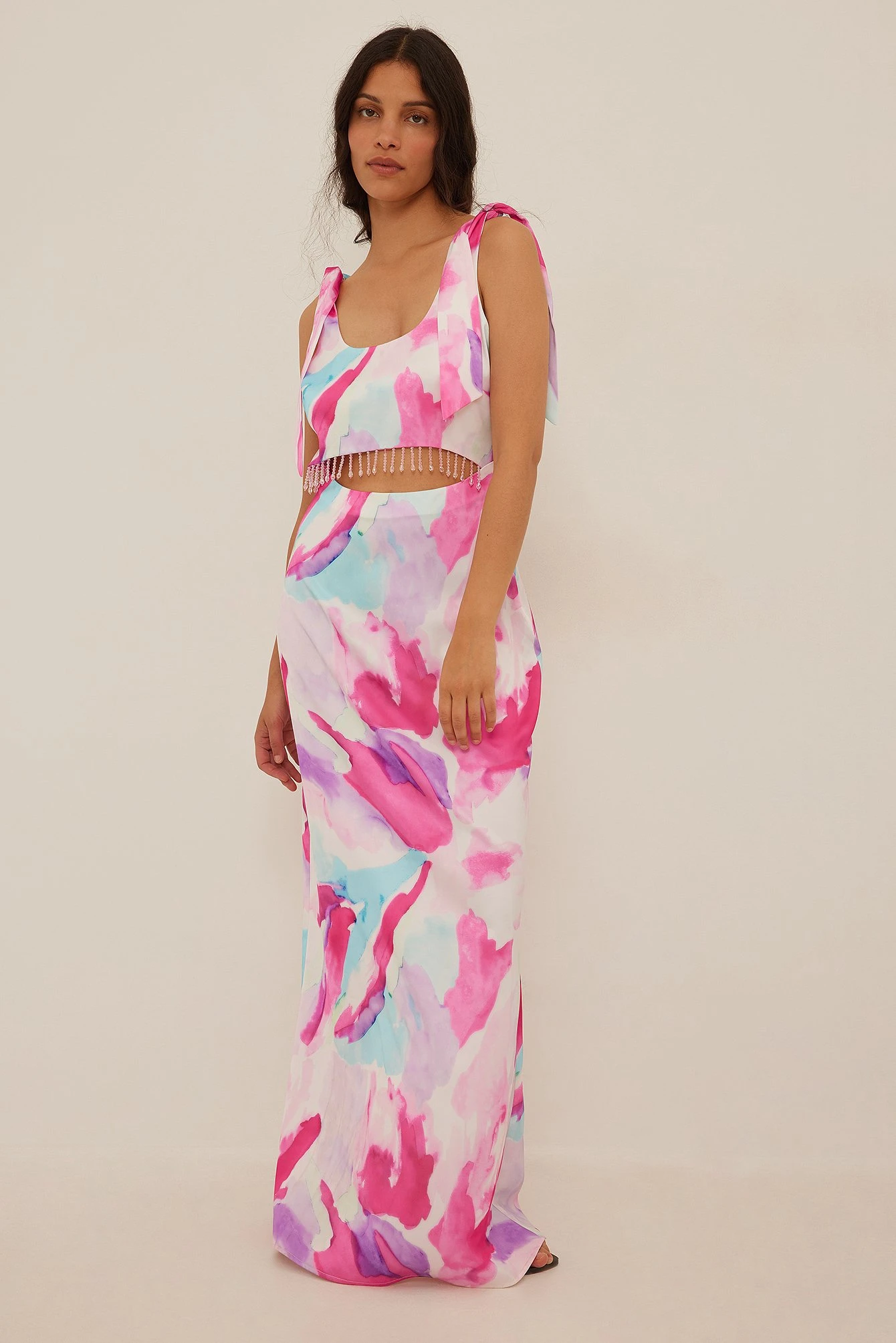 NA-KD Crystal Detail Maxi Dress 4 NA-KD Crystal Detail Maxi Dress - Image 2