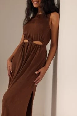 Cut Out Drawstring Midi Dress -Na-Kd nakd cut out drawstring midi dress 1748 000018 0017 02