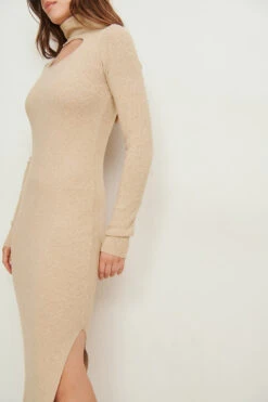 Cut Out High Neck Knitted Dress -Na-Kd nakd cut out high neck knitted dress 1018 007833 0005 04g
