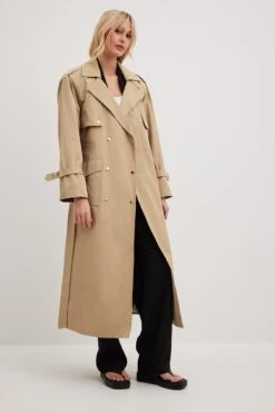 D-ring Detail Trenchcoat -Na-Kd nakd d ring detail trenchoat 1796 000000 5058 01c