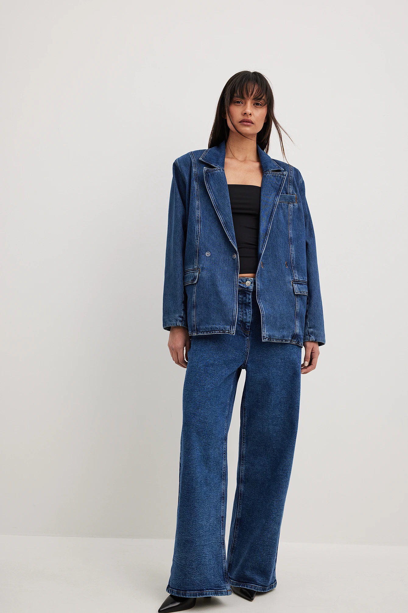 Denim Lacing Blazer 4 Denim Lacing Blazer - Image 2