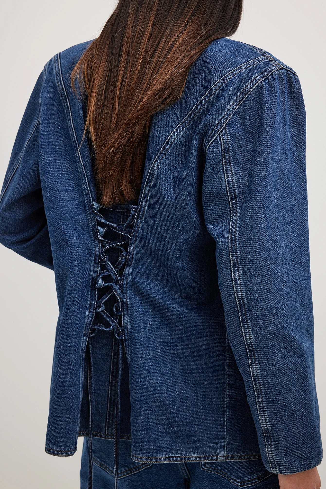 Denim Lacing Blazer 3 Denim Lacing Blazer