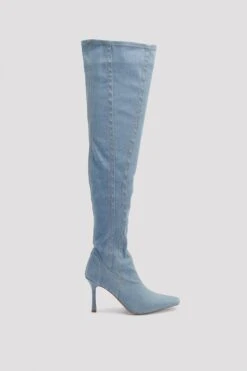 Denim Overknee Boots