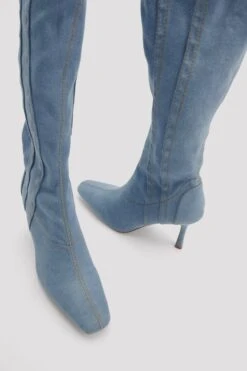 Denim Overknee Boots -Na-Kd nakd denim overknee boots 1055 001256 0417 21915 1