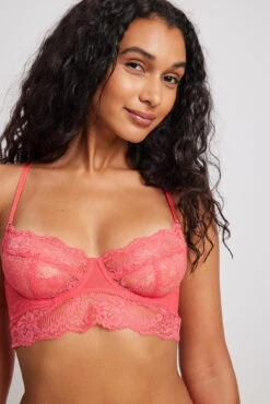 Flowy Detail Lace Balconette Bra -Na-Kd nakd detail flowy lace balconeete bra 1013 001191 1084 22568