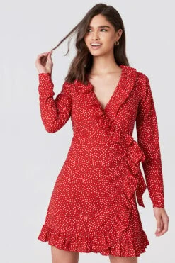 Dotted Frill Dress