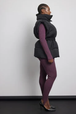 Down Blend Padded Belted Vest -Na-Kd nakd down blend padded belted vest 1660 001035 0002 12102 01c