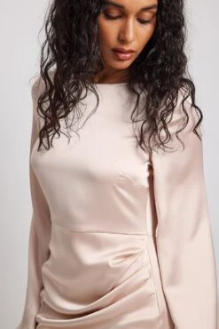 Draped Satin Dress -Na-Kd nakd draped satin dress 1018 010133 0668 23010