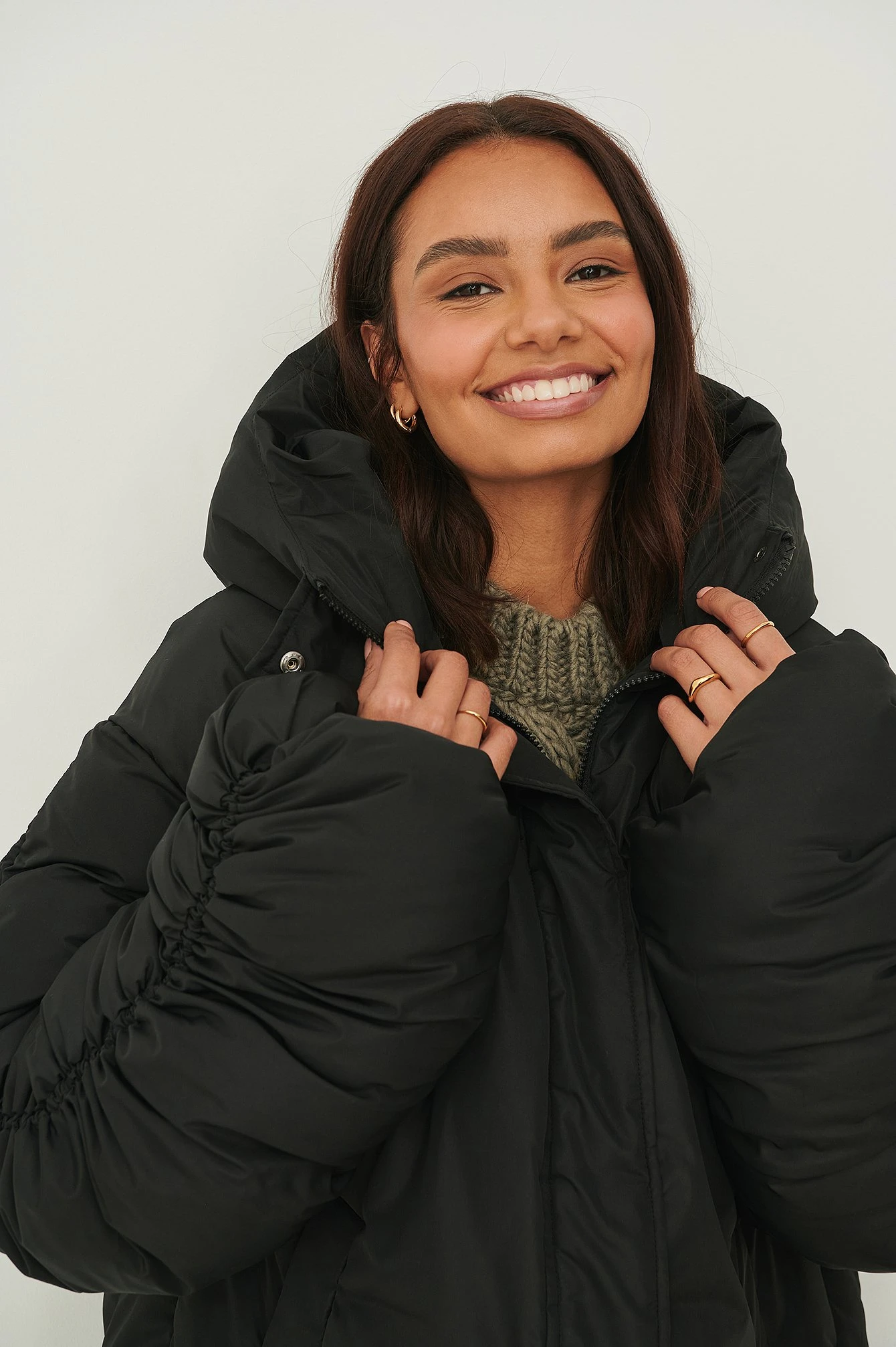 Drawstring Detail Oversized Jacket 11 Drawstring Detail Oversized Jacket - Image 9