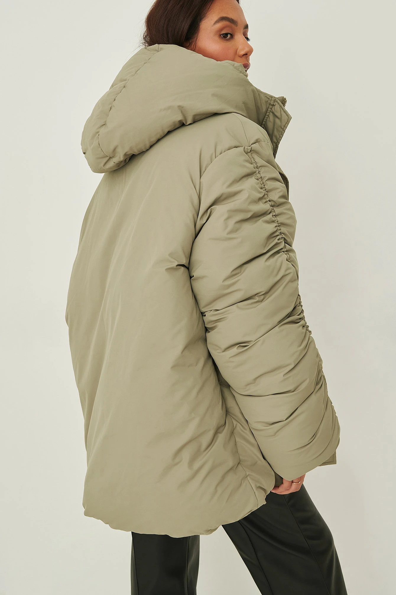 Drawstring Detail Oversized Jacket 4 Drawstring Detail Oversized Jacket - Image 2