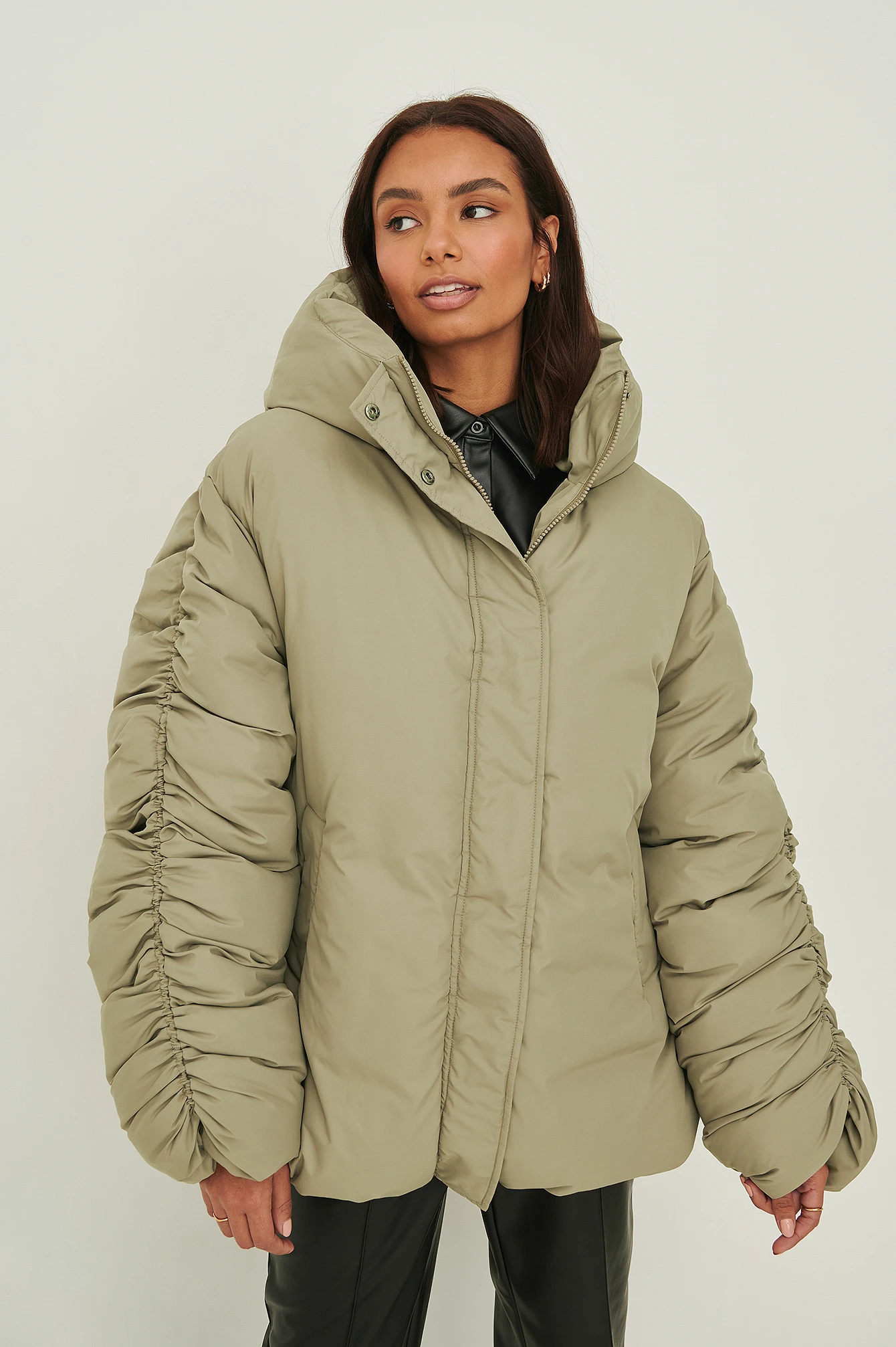 Drawstring Detail Oversized Jacket 5 Drawstring Detail Oversized Jacket - Image 3