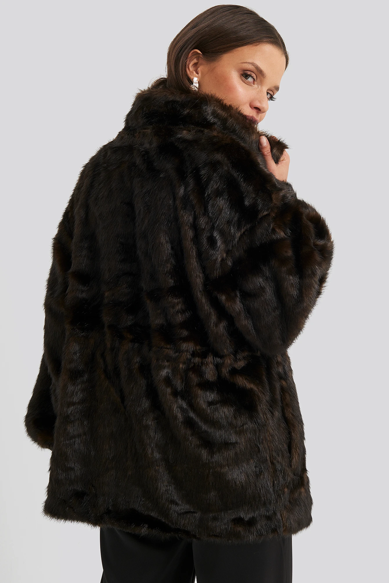 Drawstring Faux Fur Jacket 4 Drawstring Faux Fur Jacket - Image 2