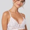 Eyelash V Neck Lace Bralette