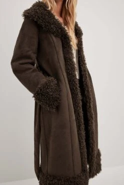 Faux Fur Detail Coat -Na-Kd nakd faux fur detaill coat 1728 000041 0017 28705