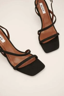 Faux Suede Strappy Heels -Na-Kd nakd faux suede strappy heels 1055 000995 0002 03m