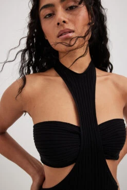 Fine Knitted Cut Out Detail Maxi Dress -Na-Kd nakd fine knitted cut out detail maxi dress 1018 010183 0002 24680