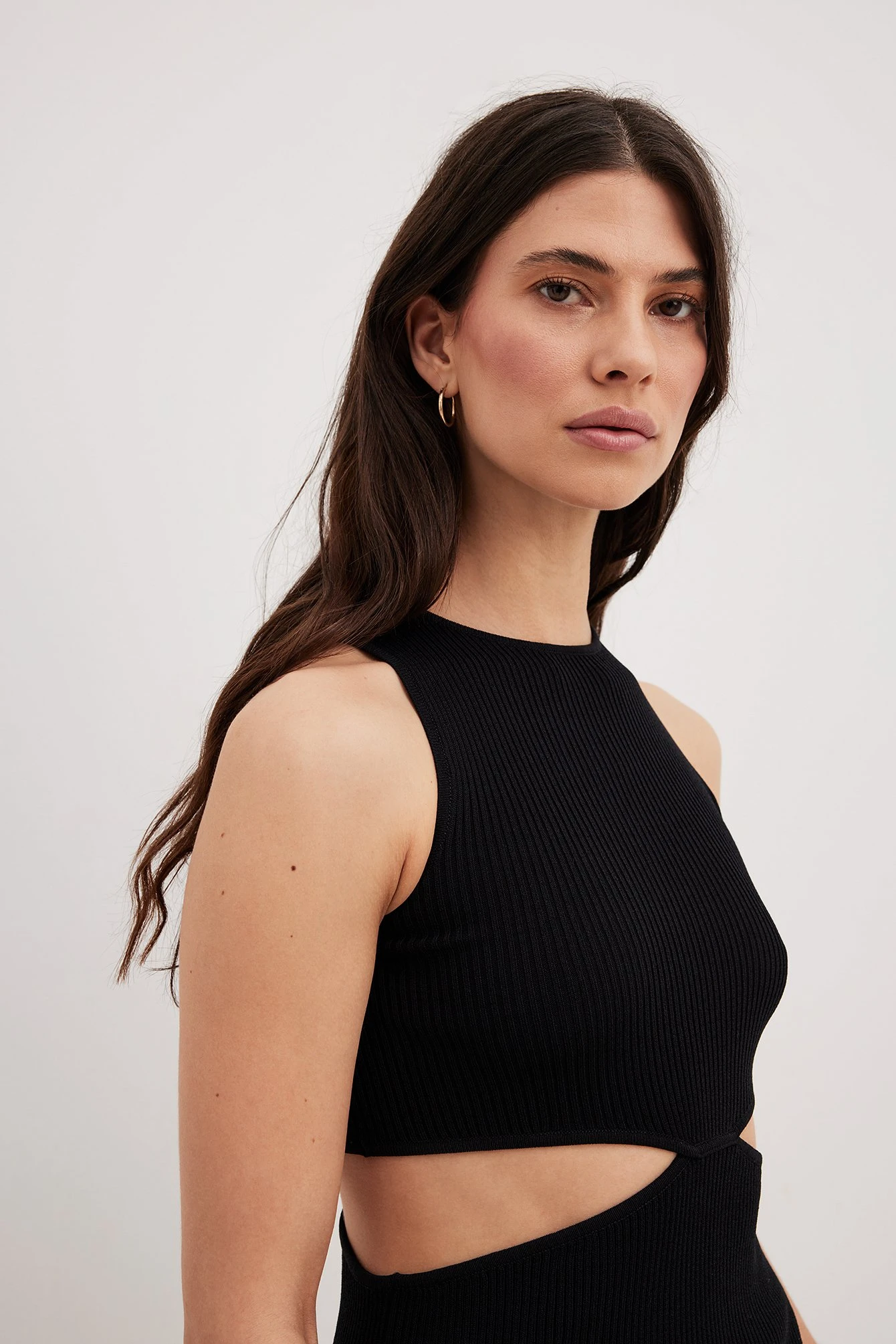 NA-KD Fine Knitted Cut Out Detail Mini Dress 11 NA-KD Fine Knitted Cut Out Detail Mini Dress - Image 9