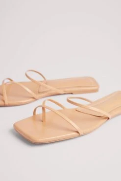 Fine Strappy Flat Slippers -Na-Kd nakd fine strappy flat slippers 1055 001398 0005 2458 copy 2