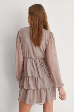 Flounce Dobby Mini Dress -Na-Kd nakd flounce dobby mini dress 1014 001135 0368 02k