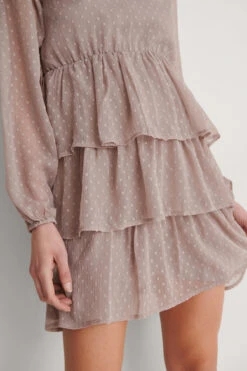 Flounce Dobby Mini Dress -Na-Kd nakd flounce dobby mini dress 1014 001135 0368 05g