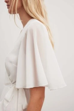 Flowy Short Sleeve Overlap Mini Dress -Na-Kd nakd flowy short sleeve overlap mini dress 1014 001581 0001 1496