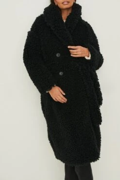 Fluffy Oversized Belted Coat -Na-Kd nakd fluffy oversized belted coat 1100 005555 000272510 2