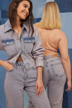 Front Pocket Denim Jacket 12 Front Pocket Denim Jacket -Na-Kd nakd front pocket denim jacket 1018 009336 9772 0179