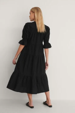 Gather Panel Detail Dress