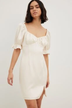 Gathered Chest Slit Mini Dress 10 Gathered Chest Slit Mini Dress -Na-Kd nakd gathered chest slit mini dress 1014 001589 0021 2468