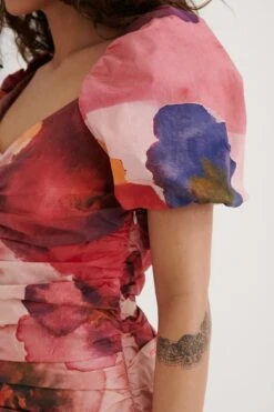 Gathered Mini Cotton Dress -Na-Kd nakd gathered mini cotton dress 1018 007311 5542 05g